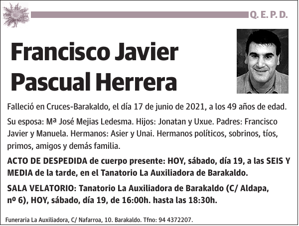 Francisco Javier Pascual Herrera