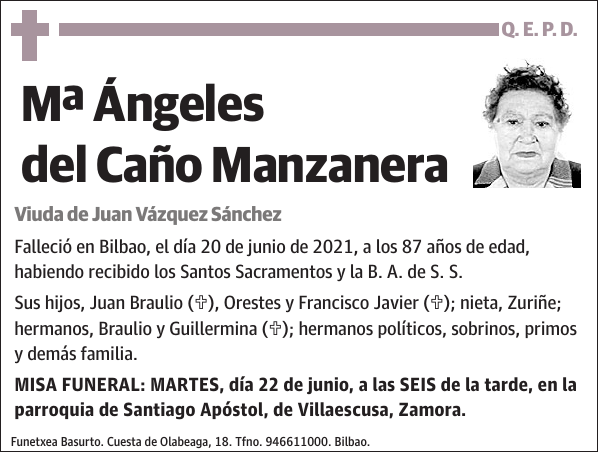 Mª Ángeles del Caño Manzanera