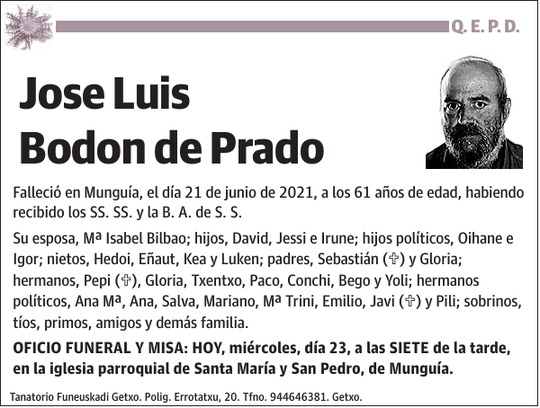 Jose Luis Bodon de Prado