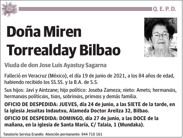 Miren Torrealday Bilbao