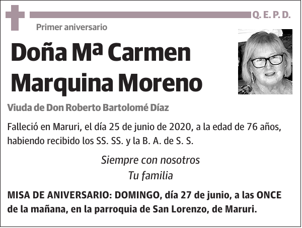 Mª Carmen Marquina Moreno