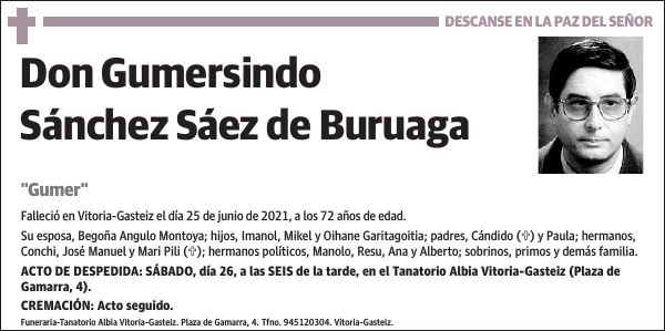 Gumersindo Sánchez Sáez de Buruaga