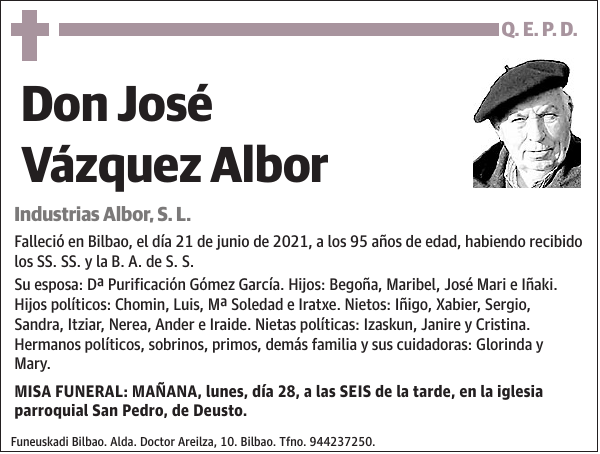 José Vázquez Albor Industrias Albor, S. L.