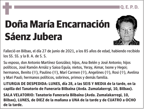 María Encarnación Sáenz Jubera