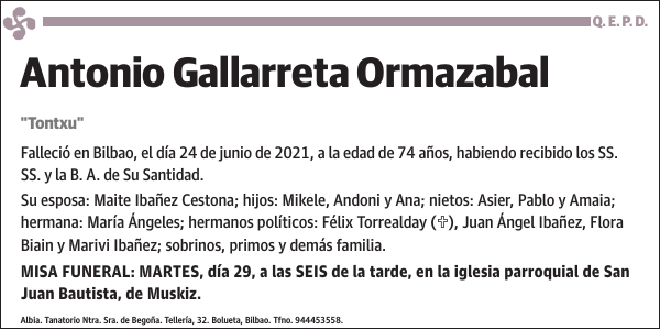 Antonio Gallarreta Ormazabal