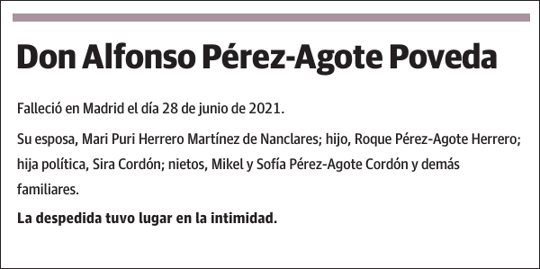 Alfonso Pérez-Agote Poveda