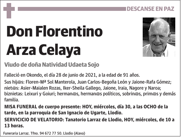 Florentino Arza Celaya