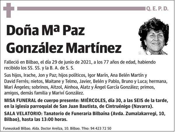 Mª Paz González Martínez