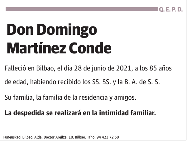 Domingo Martínez Conde