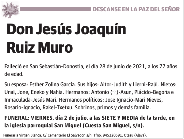 Jesús Joaquín Ruiz Muro