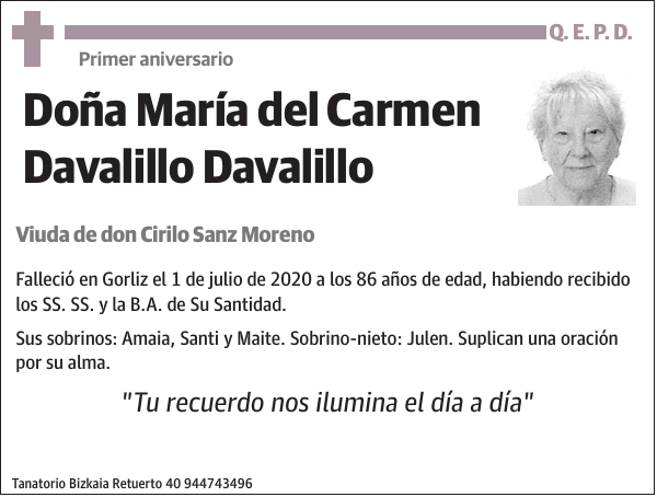 María del Carmen Davalillo Davalillo