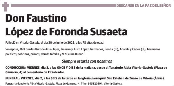 Faustino López de Foronda Susaeta