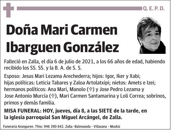 Mari Carmen Ibarguen González