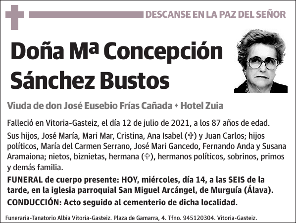 Mª Concepción Sánchez Bustos