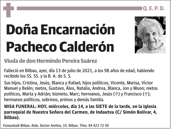 Encarnación Pacheco Calderón