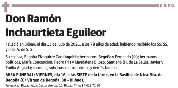 Ramón Inchaurtieta Eguileor