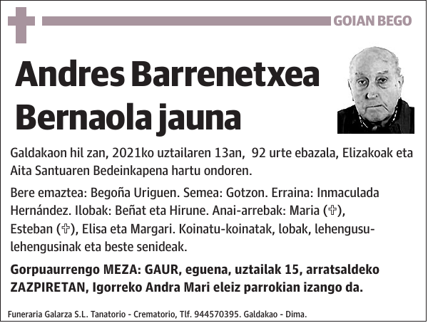 Andres Barrenetxea Bernaola