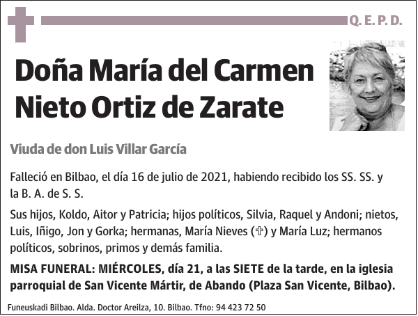 María del Carmen Nieto Ortiz de Zarate