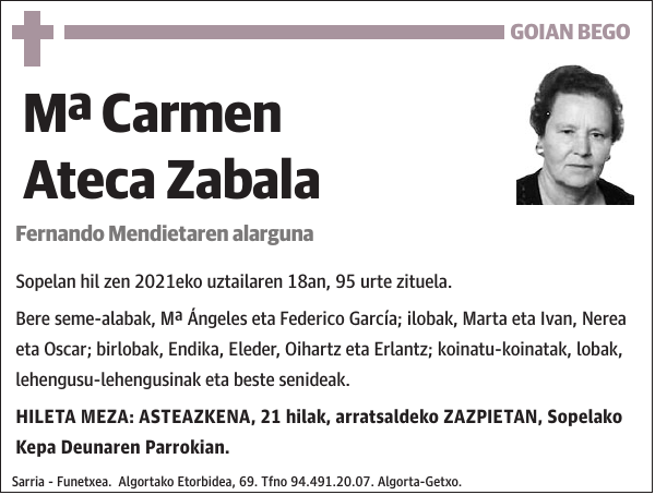 Mª Carmen Ateca Zabala