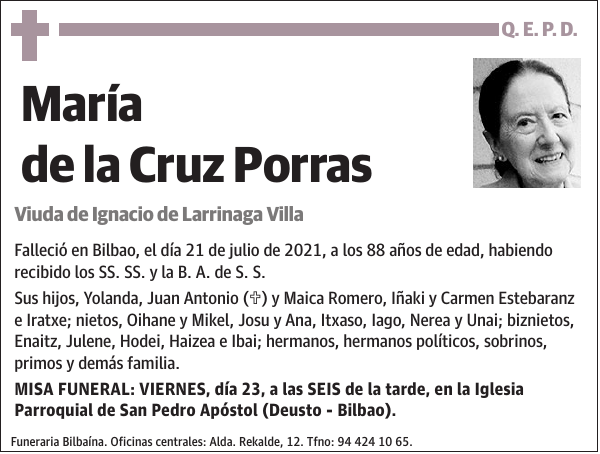 María de la Cruz Porras