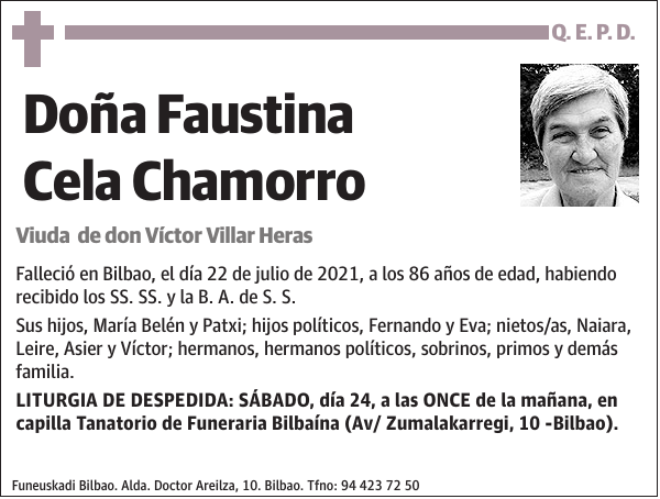 Faustina Cela Chamorro