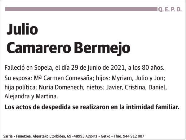 Julio Camarero Bermejo