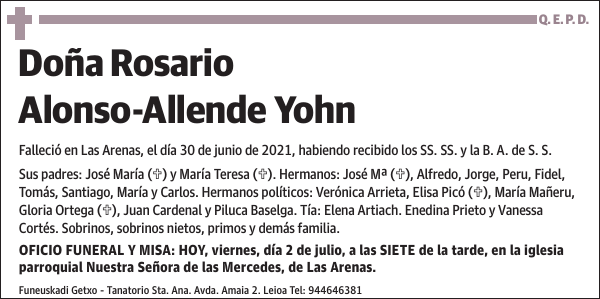 Rosario Alonso-Allende Yohn