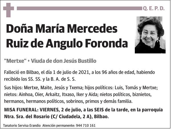 María Mercedes Ruiz de Angulo Foronda