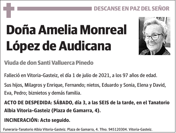 Amelia Monreal López de Audicana