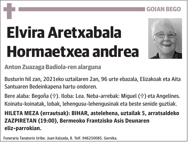 Elvira Aretxabala Hormaetxea