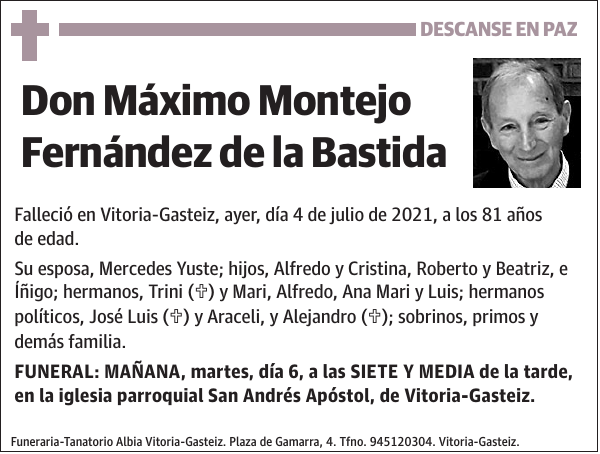 Máximo Montejo Fernández de la Bastida