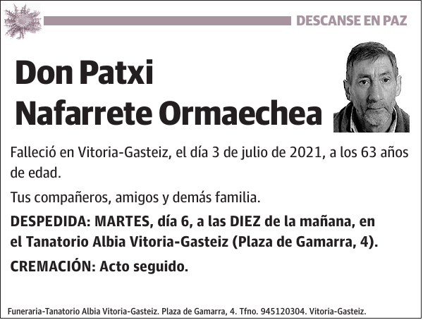 Patxi Nafarrete Ormaechea