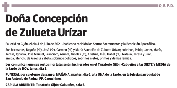 Concepción de Zulueta Urízar