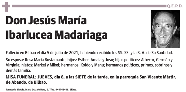 Jesús María Ibarlucea Madariaga