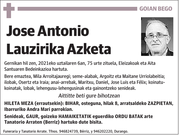 Jose Antonio Lauzirika Azketa