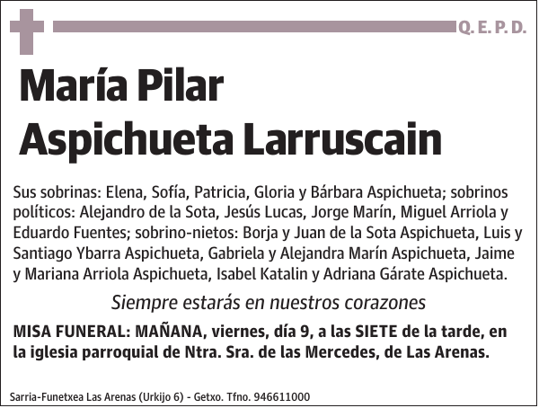 María Pilar Aspichueta Larruscain