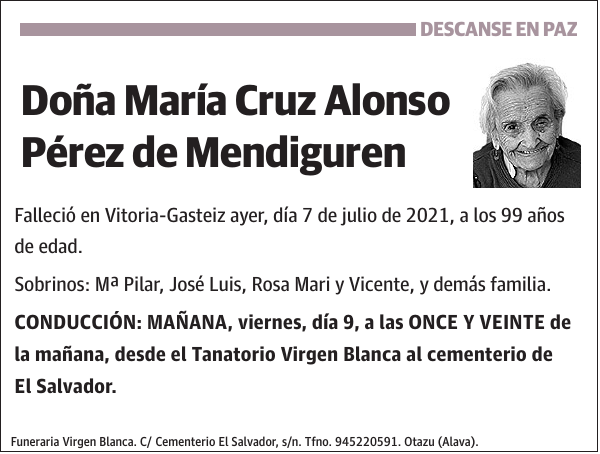 María Cruz Alonso Pérez de Mendiguren