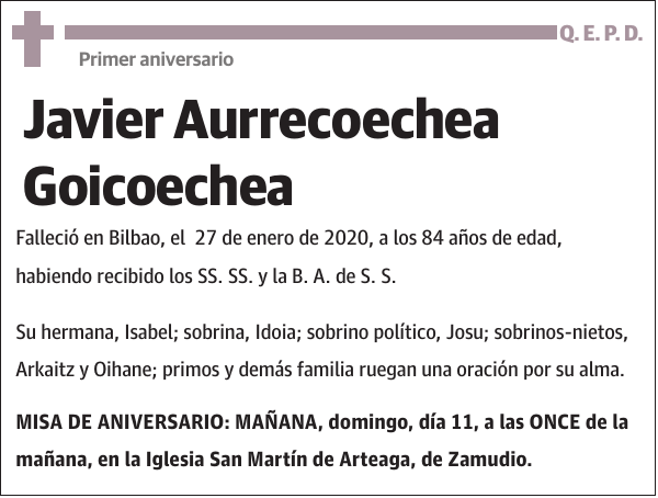 Javier Aurrecoechea Goicoechea