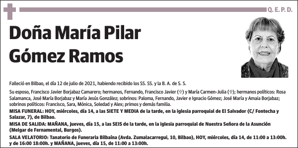 María Pilar Gómez Ramos