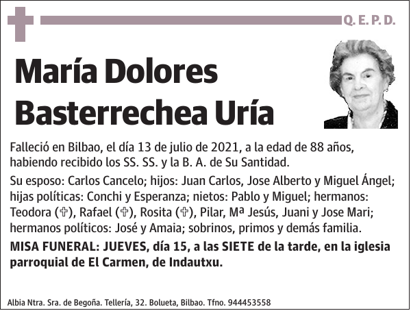 María Dolores Basterrechea Uría