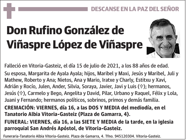 Rufino González de Viñaspre López de Viñaspre