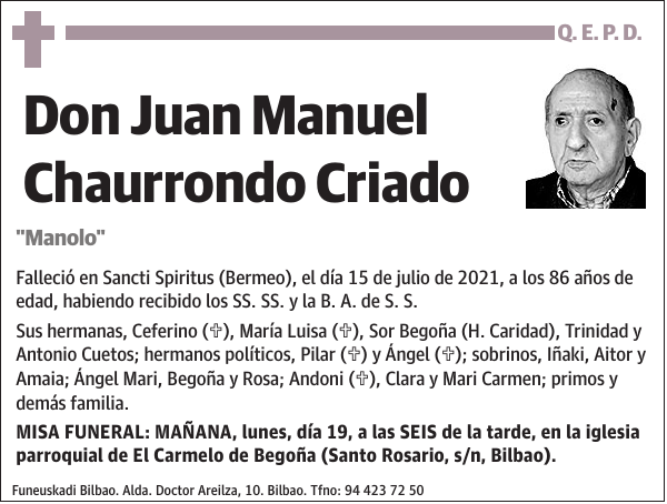 Juan Manuel Chaurrondo Criado