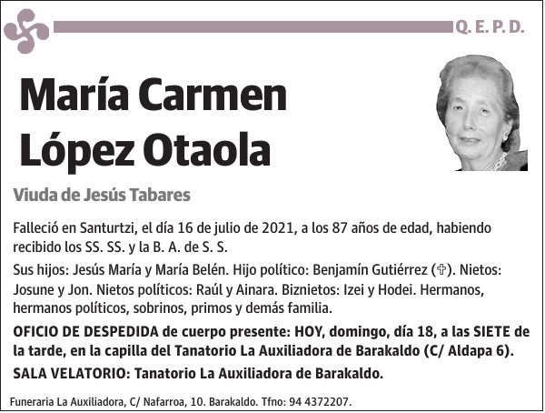 María Carmen López Otaola