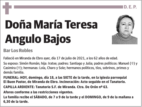 María Teresa Angulo Bajos