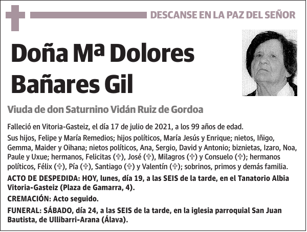 Mª Dolores Bañares Gil