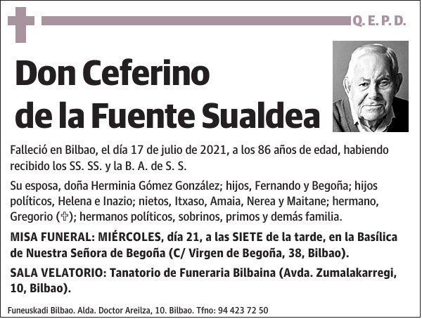 Ceferino de la Fuente Sualdea