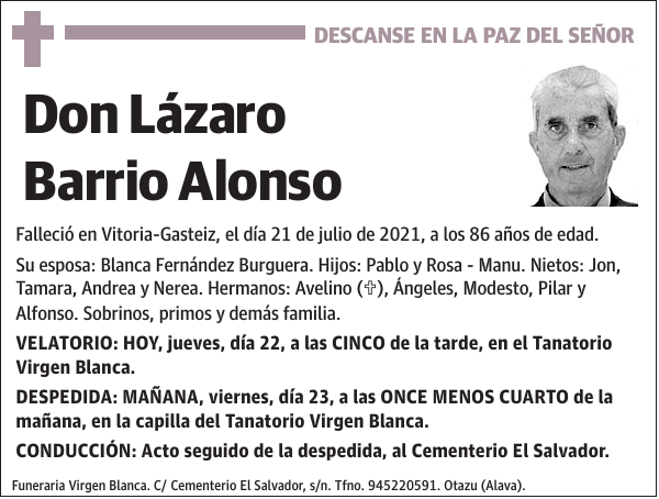 Lázaro Barrio Alonso