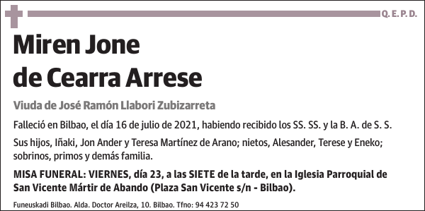 Miren Jone de Cearra Arrese