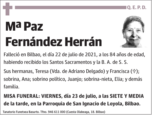 Mª Paz Fernández Herrán