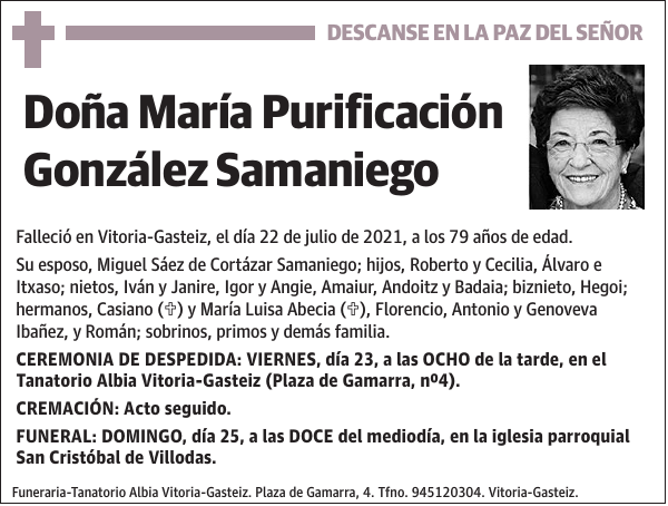 María Purificación González Samaniego